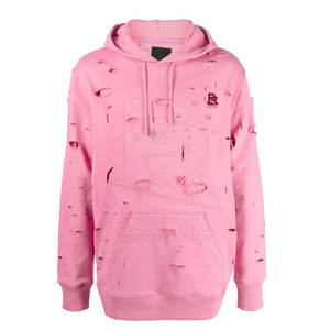 370 GSM Casual Wear Sweats à capuche en détresse Polaire en polyester à la mode avec motif imprimé et col à capuche - Product Image 1