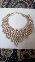 Collier ras du cou papillon en bois naturel fait main - Réglable, vintage, unisexe, accessoires de bijoux pour les vacances d'été