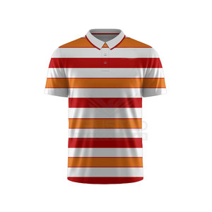 Chemises de golf pour hommes personnalisées de haute qualité, tissu tricoté uni, respirant, polyester/coton, avec logo brodé - Product Image 1