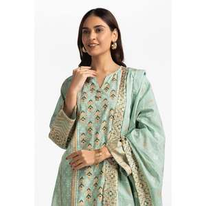 Conjunto de Traje de 3 Piezas para Mujer IUSTKSD-269, Estampado en Oro y Laca - Product Image 3