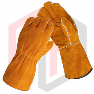 ถุงมือเชื่อมหนังแกะป้องกันส่วนบุคคล, ถุงมือทำงานทนทาน - Product Image 1