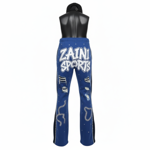 Pantalones de Lona Casuales Ligeros con Logotipo Personalizado de Alta Calidad, Pantalones Anchos de Lona para Hombre, Talla Grande, Lavados, Holgados - Product Image 2