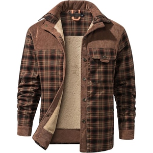 Veste en flanelle à carreaux écossaise pour homme, motif classique, chaude, décontractée, veste de rue, fabrication en usine - Product Image 5