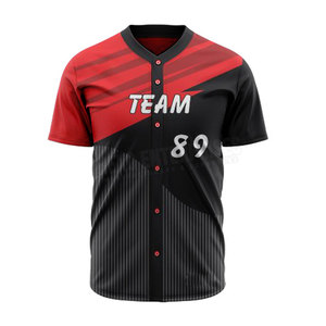 Camiseta de Béisbol Profesional de Poliéster para Hombre, Logotipo Personalizado, Nuevo Diseño, Uniforme para Adultos, Talla Grande, Transpirable, Antibacteriana, de Secado Rápido - Product Image 3