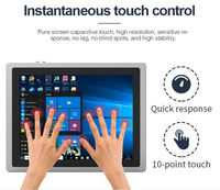 HUILAN 12.1" 15" 17" PC industriel tout-en-un à écran tactile, processeur Intel Celeron J1900, résolution 1024*768, 4 Go de stockage