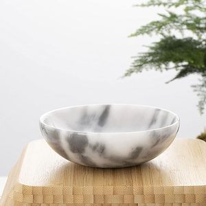 Frutero de mármol blanco hecho con piedra de mármol - Product Image 1
