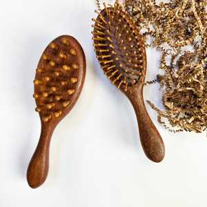 High Quality Wooden <b>Massage</b> Comb Natural Wood Wide Tooth <b>Hair</b> Care <b>Scalp</b> <b>Massage</b> Tool - Product Image 3