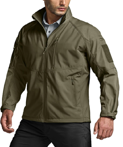 Chaqueta Softshell con Capucha para Hombre, Impermeable, Forrada de Forro Polar, Chaqueta de Lluvia Ligera, Cortavientos, Abrigo de Invierno para Senderismo al Aire Libre - Product Image 3