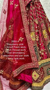 งานแต่งงานที่สวยงาม lehenga choli กับ dupatta คู่ - Product Image 6