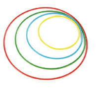 Aros de Gimnasia HRM de Hierro de 19 mm, con Juntas Soldadas, Desmontables, Ajustables, Impermeables, Ligeros y Portátiles para Niños