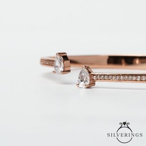 Brazalete de Moda en Oro Rosa, Plata de Ley, Belleza con Estilo - Product Image 5