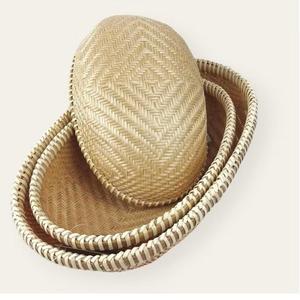 Bandeja Ovalada de Bambú Natural Tejido con Diseño de Libélula |   Cesta de Mimbre Hecha a Mano Ecológica para Cocina, Sala de Estar, Navidad - Product Image 4