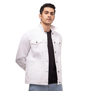 แจ็กเก็ตยีนส์สไตล์ใหม่สำหรับผู้ชายแจ็กเก็ตยีนส์ระบายอากาศได้ดีสไตล์ลำลองสำหรับผู้ชายสีเทาทึบแจ็กเก็ตยีนส์ออกแบบได้ตามต้องการสำหรับผู้ชาย - Product Image 1