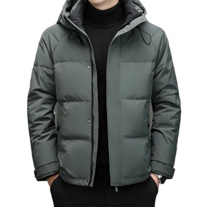 Nueva chaqueta acolchada con capucha para hombre con estilo, chaqueta informal transpirable con cremallera al por mayor, chaqueta de invierno personalizada para hombre, fabricante - Product Image 2