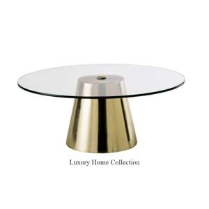 Mesa de centro para el hogar, mesa de centro de Hoteles únicos de latón puro y vidrio de gran tamaño, mesa de muebles de sala de estar de lujo de calidad superior - Product Image 6
