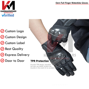 Guantes de Motociclismo, Guantes de Carreras de Motocicleta, Anti Impacto, Protección Completa para los Dedos, para Motocross y Turismo Urbano - Product Image 4