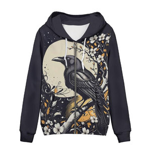 Sweat-shirt à capuche décontracté d'hiver pour femme avec logo personnalisé, en polyester/coton, respirant, imprimé par sublimation - Product Image 1