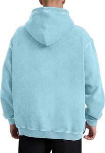 Sudaderas Casuales de Invierno para Hombre, Color Sólido, Corte Regular, 100% Algodón, Felpa, Transpirable y Ecológica - Product Image 3