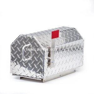 Wholesale Letter Box Outdoor Post Box Wall Mount <strong>Mailbox</strong> Metal Modern Style Letter Storage Box Forged Design <strong>Brass</strong> Antique Shade