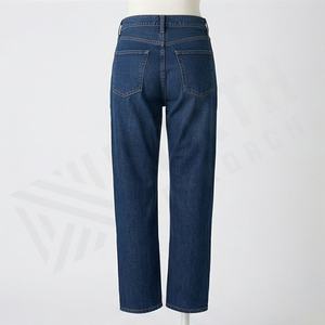 กางเกงยีนส์ทรงหลวมขาบานพิเศษ สไตล์แบนด์ ฟ্লैट ฟ्रอนต์ สำหรับผู้หญิง สีสันปรับแต่งได้ สไตล์สตรีทแวร์ - Product Image 6