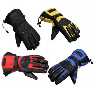 ถุงมือติดตามมอเตอร์ไซด์ความร้อนกันน้ำสำหรับฤดูร้อนถุงมือหนังสีดำนีออนหน้าจอสัมผัสสำหรับรถจักรยานยนต์ชุดแข่งรถ - Product Image 4