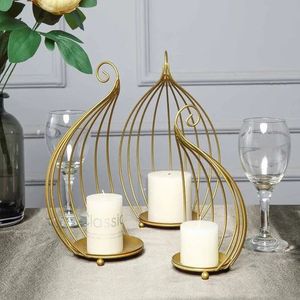 Porte-bougie en fil métallique, support à bougie moderne et artistique, décoration d'intérieur, accent pour l'éclairage d'ambiance et les intérieurs chaleureux - Product Image 4
