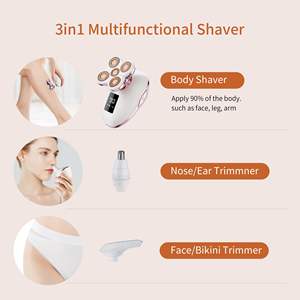 Depiladora Eléctrica Rotativa 2 en 1 para Mujer, Recortadora de Bikini con Resistencia al Agua IPX7, Fuente de Alimentación USB, Depilación Facial y Púbica - Product Image 2