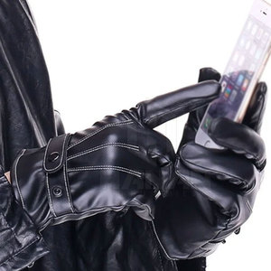 Guantes de conducción antideslizantes de marca personalizables, cuero suave y duradero para todas las estaciones, pantalla táctil amigable para escenas de invierno al aire libre - Product Image 2