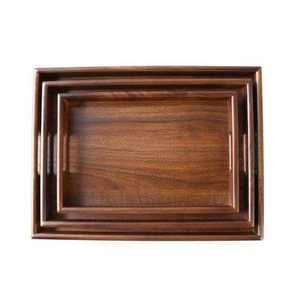 Plateau de service rond en bois durable, nouveau design, taille personnalisable, idéal pour la maison, les fêtes, les restaurants et les hôtels - Vente en gros, décoration - Product Image 1