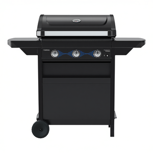 Parrilla Compacta de Doble Gas de 3L para Barbacoa, GLP y Metano, Horno Negro 2226230 - Product Image 2