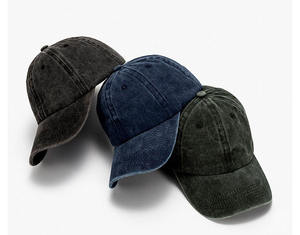 Gorras de Béisbol Deportivas de 6 Paneles con Lavado Ácido, Bordado Personalizado, Lona, Ajustables, Unisex, Gorras de Béisbol de Múltiples Paneles - Product Image 1