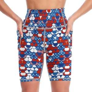 Pantalones cortos deportivos de gimnasio para mujer de alta calidad logotipo personalizado entrenamiento correr Casual Yoga sublimación estilo fitness pantalones cortos transpirables para mujer - Product Image 1