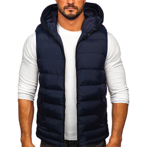 OEM personnalisé hommes haute qualité couleurs personnalisées demi-manches à capuche bouffant bulle veste respirant et confortable gilet - Product Image 1