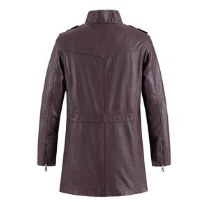 Hermosa ropa suelta de cuero PU para hombre, moda de primavera y otoño, ropa de locomotora, chaqueta de Bombardero - Product Image 2