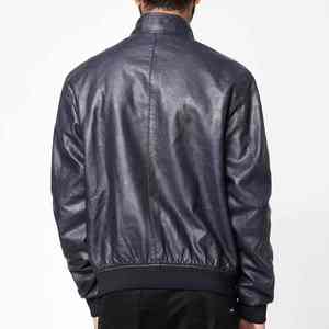 Chaqueta de Cuero para Hombre, Estilo Casual para Exteriores, Cuello Camisero, Grosor Estándar, Otoño Invierno - Product Image 5