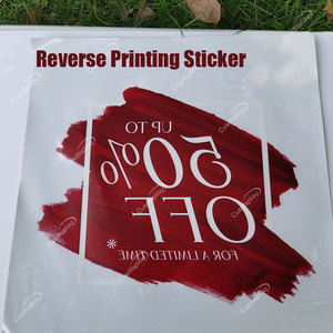 Tùy chỉnh in ấn sàn xe Vinyl kính chắn gió logo Flim kính cửa hàng cửa sổ Đề can dán đồ họa dấu hiệu clings cho doanh nghiệp - Product Image 4