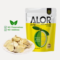 100% Durian Gevriesdroogd Fruit Zoet Bevroren Gedroogd Durian Fruit Fd Droogproces