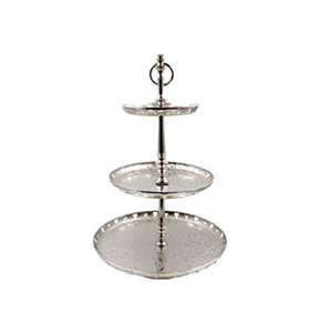 New Luxury Aluminum <b>Cake</b> Stand with Embossed Design Best Low Price Metal <b>Cake</b> Platter New Style Decorative <b>Cake</b> <b>Tools</b> - Product Image 6