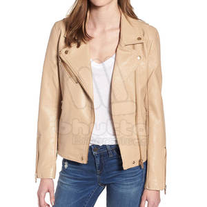 Vestes en cuir sur mesure pour femmes Respirantes Imperméables Coupe-vent avec col montant pour l'hiver Couleur personnalisée Polyester - Product Image 3