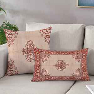 Coussin ethnique à motif turc Kilim : Décoration tribale rustique, Housse uniquement - Product Image 1