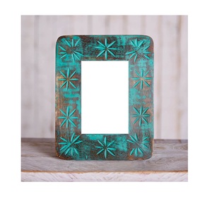 2025 Vintage Fini Design Décoration de La Maison Mango Cadre Photo En Bois et Verre Exportateur En Gros - Product Image 1