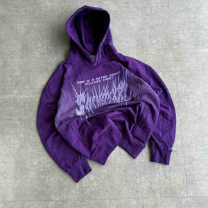 Sudaderas con Capucha de Felpa Francesa de Algodón de Primera Calidad, Diseño Nuevo de Fabricante OEM, Bordado Aplicado y Lavado Ácido, 500 GSM, con Cremallera - Product Image 1