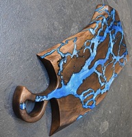 Exquisita Tabla de Cortar de Madera y Resina Epoxi, Rectangular, 1.5 cm de Grosor, Diseño Artístico Brillante, Duradera, Ecológica y Ligera, Utensilios de Cocina
