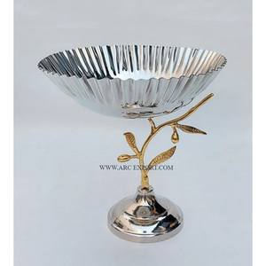 Brûleur d'arôme en acier inoxydable poli miroir en métal de qualité supérieure vente chaude pour la maison ramadan-oud brûleurs d'encens support en bois - Product Image 1