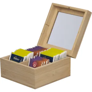 Boîte à thé en bambou personnalisée SIMONETTA pour le stockage et le rangement des aliments - Product Image 2