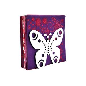 Servilletero con tema de mariposa hecho a mano único Dispensador de servilletas elegante con patrón floral para decoración del hogar y restaurante - Product Image 1