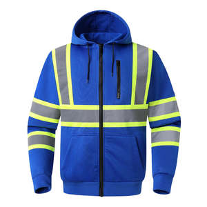 Hi Vis Safety Hoodie for <b>Men</b> <b>Reflective</b> <b>Jacket</b> High Visibility Hi Vis Safety Wear Work Clothing Hoodies Reasonable Price OEM - Product Image 2