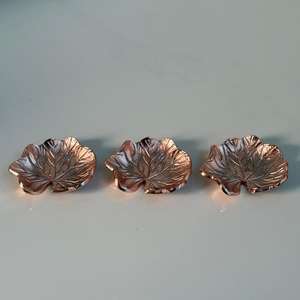 Lot de 3 bols à fruits secs en aluminium avec finition en cuivre de haute qualité pour les fêtes et les cérémonies de mariage - Product Image 4