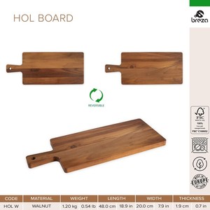 Planche à découper en bois de luxe avec marque personnalisée, options d'étiquetage privé et qualité d'exportation, acier inoxydable inclus - Product Image 3
