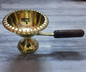 Brûleur d'encens en laiton le plus vendu avec manche en bois Brûleur d'encens en laiton décoratif pour la maison Cadeau de Noël Produit de bonne odeur - Product Image 6